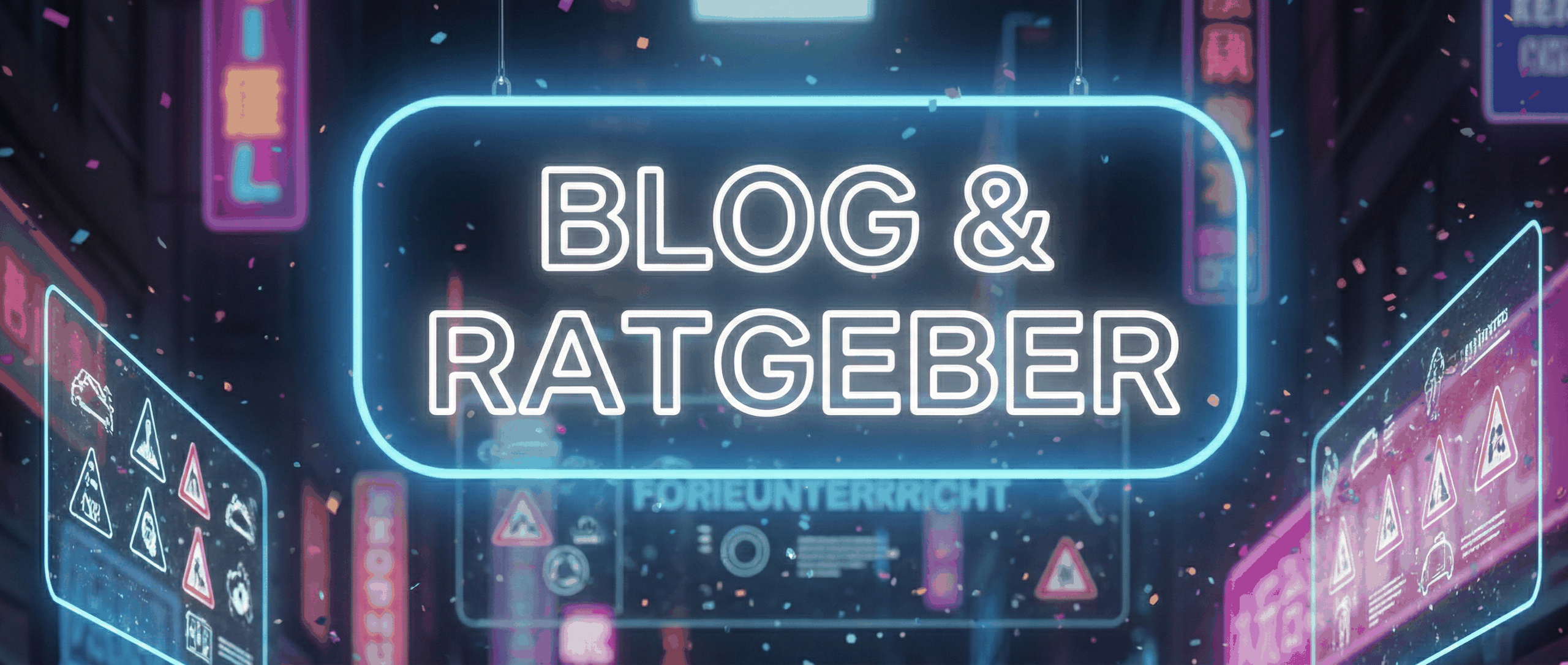 Blog & Ratgeber - Fahrschule Jendritzki Braunschweig, Neon-Leuchtschrift